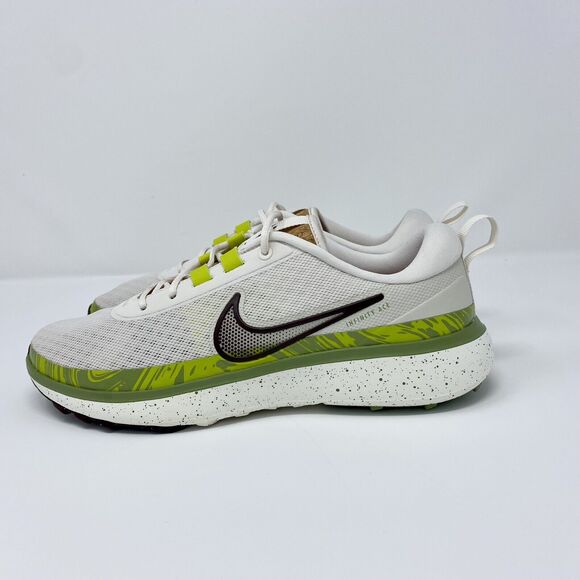 Size 8 Nike Infinity Ace Next Nature Phantom Oil Green “Cork” Spikeless Golf - Picture 4 of 7